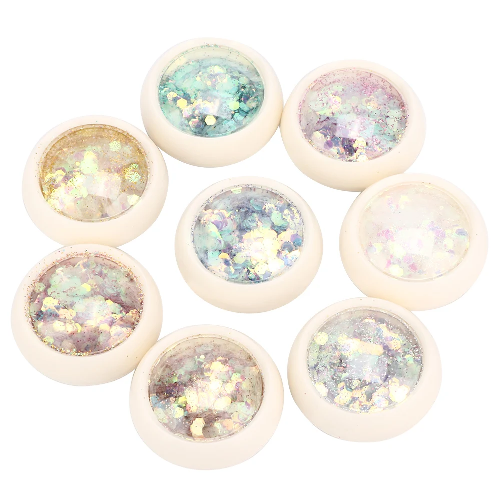 

8 Colors Nail Sequins Nail Art Decoration Shining Sequins Accessory for Nail Art Salon