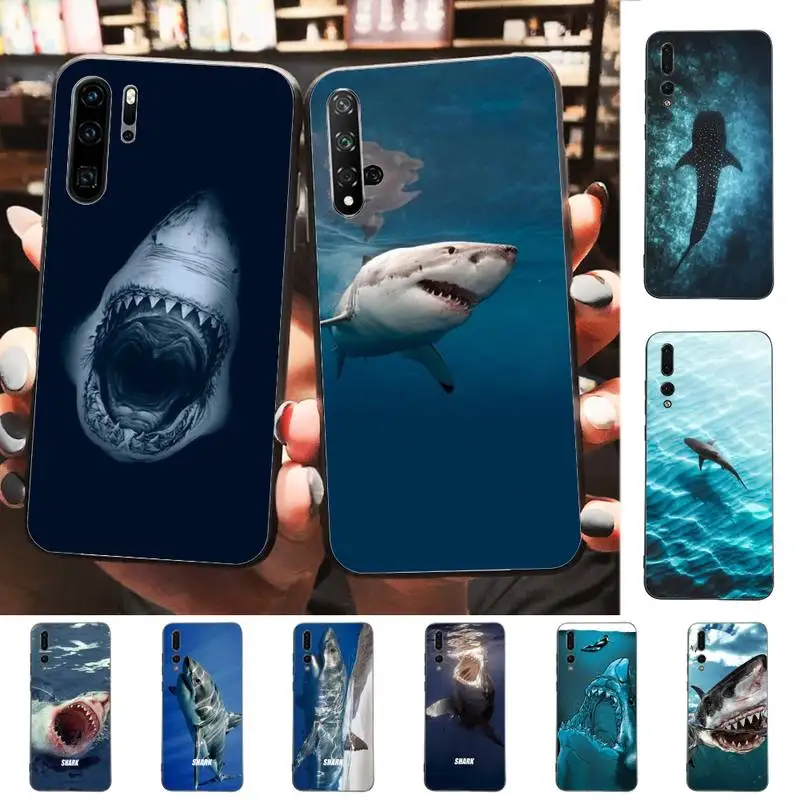 

Shark Phone Case For Huawei P40 P30 P20 Pro P10 Plus P9 P8 Lite P Smart Cover