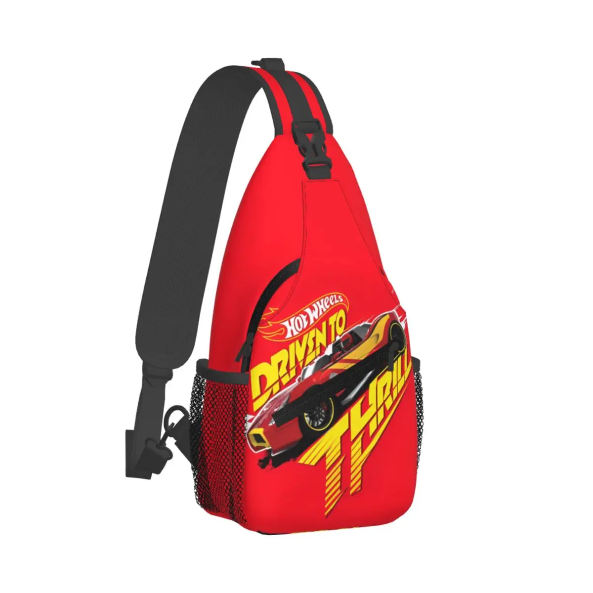 Hot-Wheel Lincoln Design Crossbody Sling Bags Chest Bag Racing Game Shoulder Backpack Daypack for Travel Hiking Cycling Pack