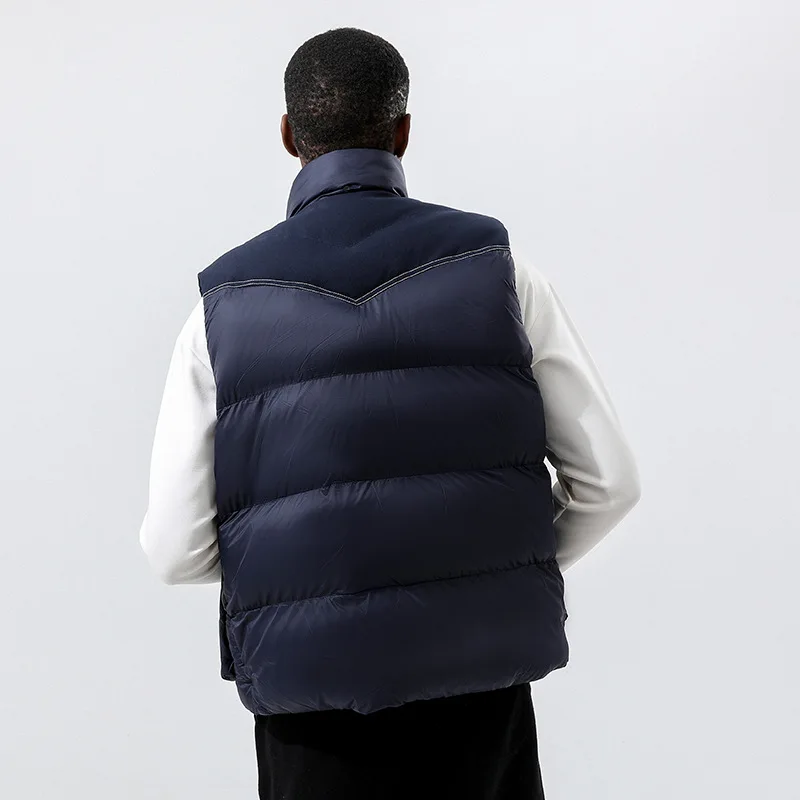 Men Winter Jacket 2022 Puffer Down Cotton Coat Padded Vest Jackets Streetwear Men's Padding