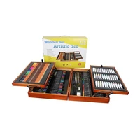 174 piece deluxe art wood drawing painting pencil case creativity set for kid young artists for kids