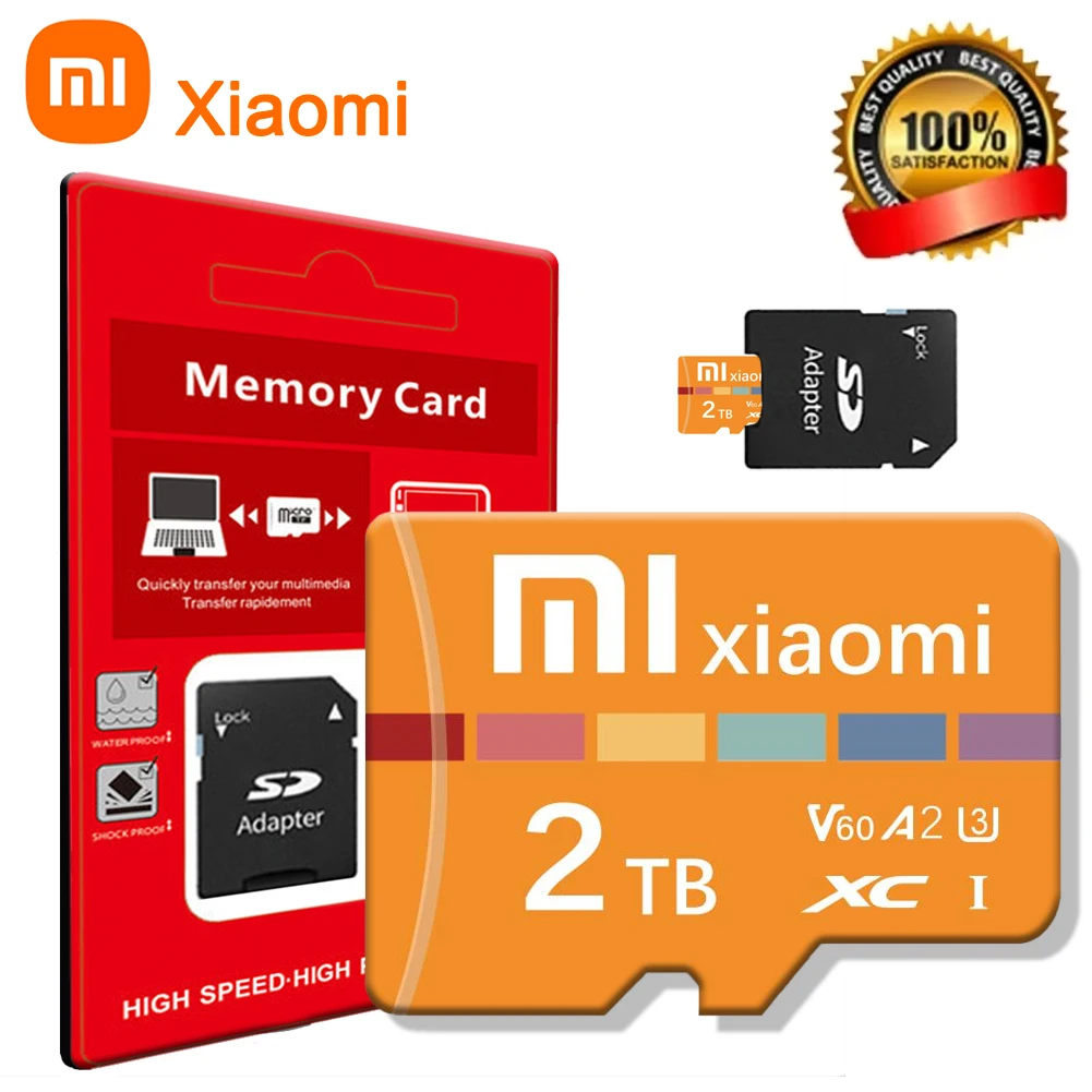 Карта памяти Xiaomi 2 ТБ 128 ГБ Class 10 V30 TF-карта 1 Mini SD-карта 512 для коммутатора Nintendo
