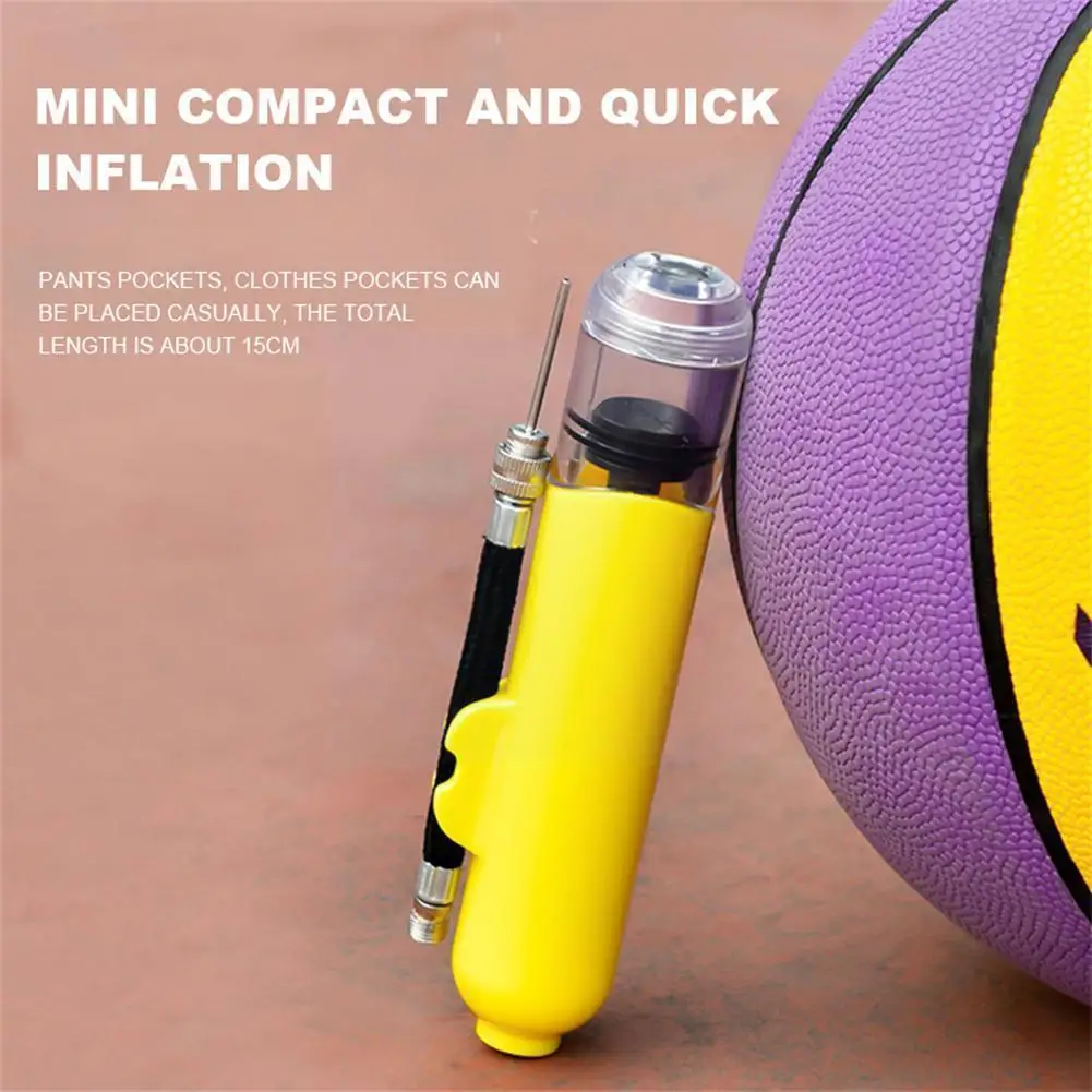 

Portable Mini Pump For Basketball Football Volleyball Inflator Pump Inflatable Needle Nozzle Accessories For Outdoor Sports H3h4
