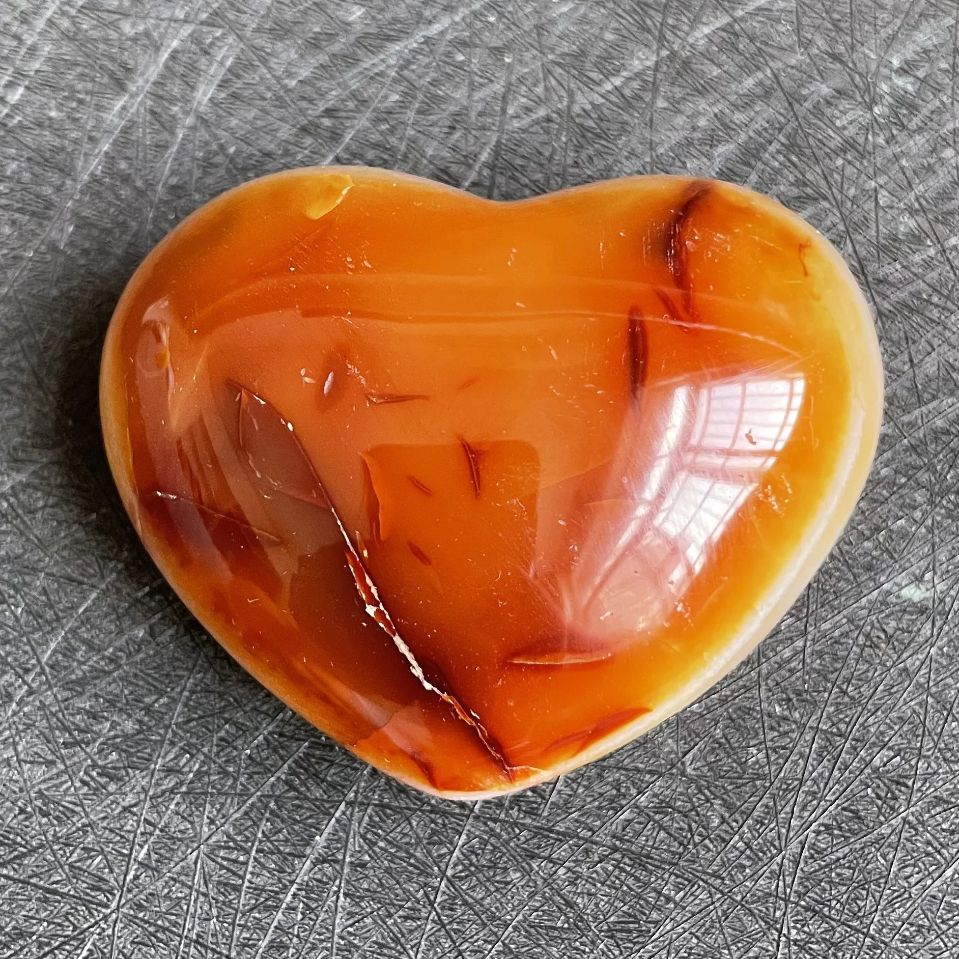 

97g Natural Carnelian Crystal Red Agate Heart Decoration Polished Healing Rock Quartz Gift Reiki Feng Shui Spiritual Jewelry