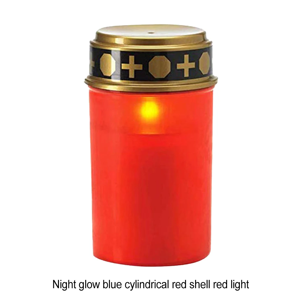 2 шт. солнечная Электронная свеча для ритуалов кладбища с низким содержанием