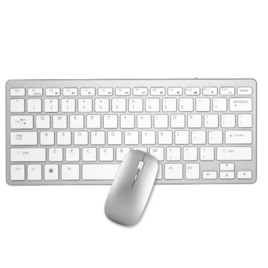 

HSYK Wireless Bluetooth Rechargeable Stylish Ultra-thin Mute Wireless Keyboard and Mouse Set