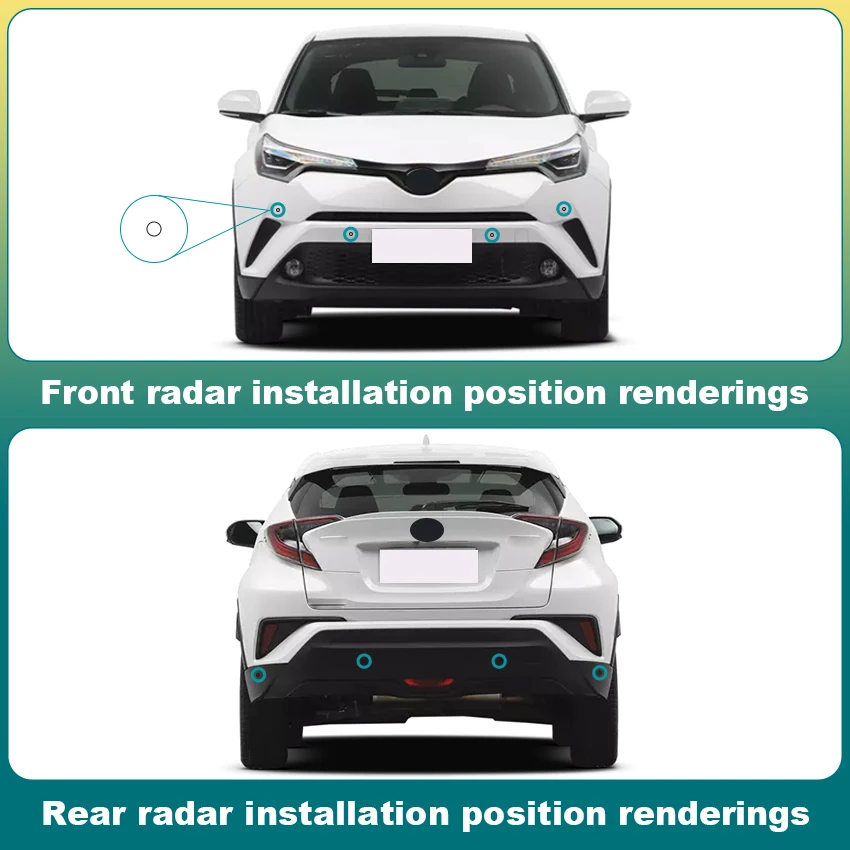 Автомобильный передний и задний резервный радар экран дисплея датчик парковки