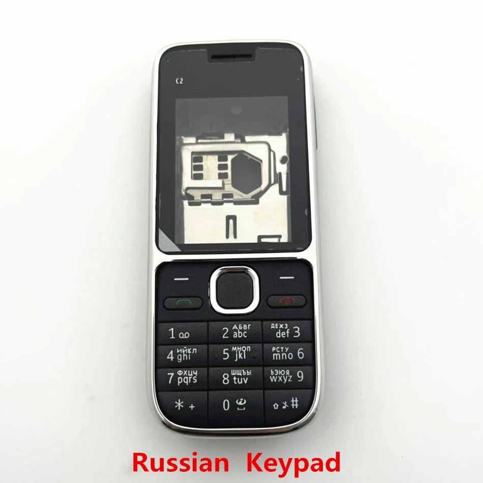 C2 чехол с полным покрытием для Nokia C2-01 средняя рамка задняя крышка клавиатурой на