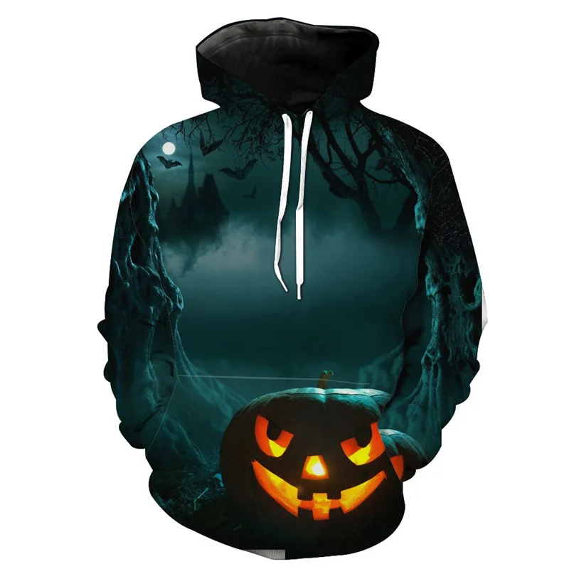 

New 3d Hoodies Halloween Jack Angel Pullover Unisex Couple Sportwear Holiday Funny Tops