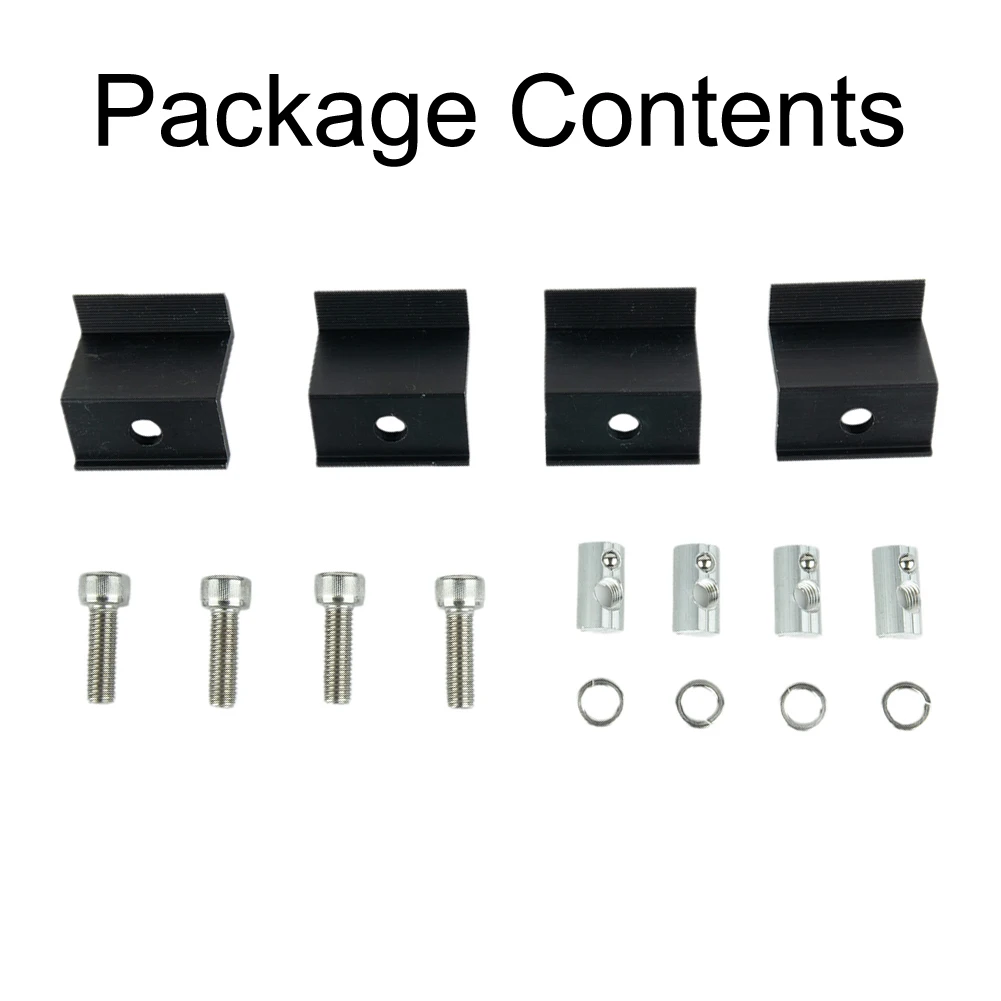 

End Clamp Reliable and Wear Resistant For Solar Module End Clamp Mount 4/10 Sets for Secure Panel Installation