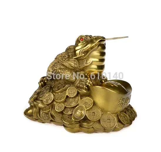 Медная трехногая жаба Буфо Счастливые украшения поделки Цикада Пикчу храбрые