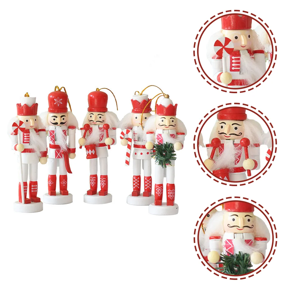 

Xmas Pendants Tree Decor Hanging Nutcracker Scene Layout Supplies Christmas Ornaments Puppets Walnut Soldier Decoration