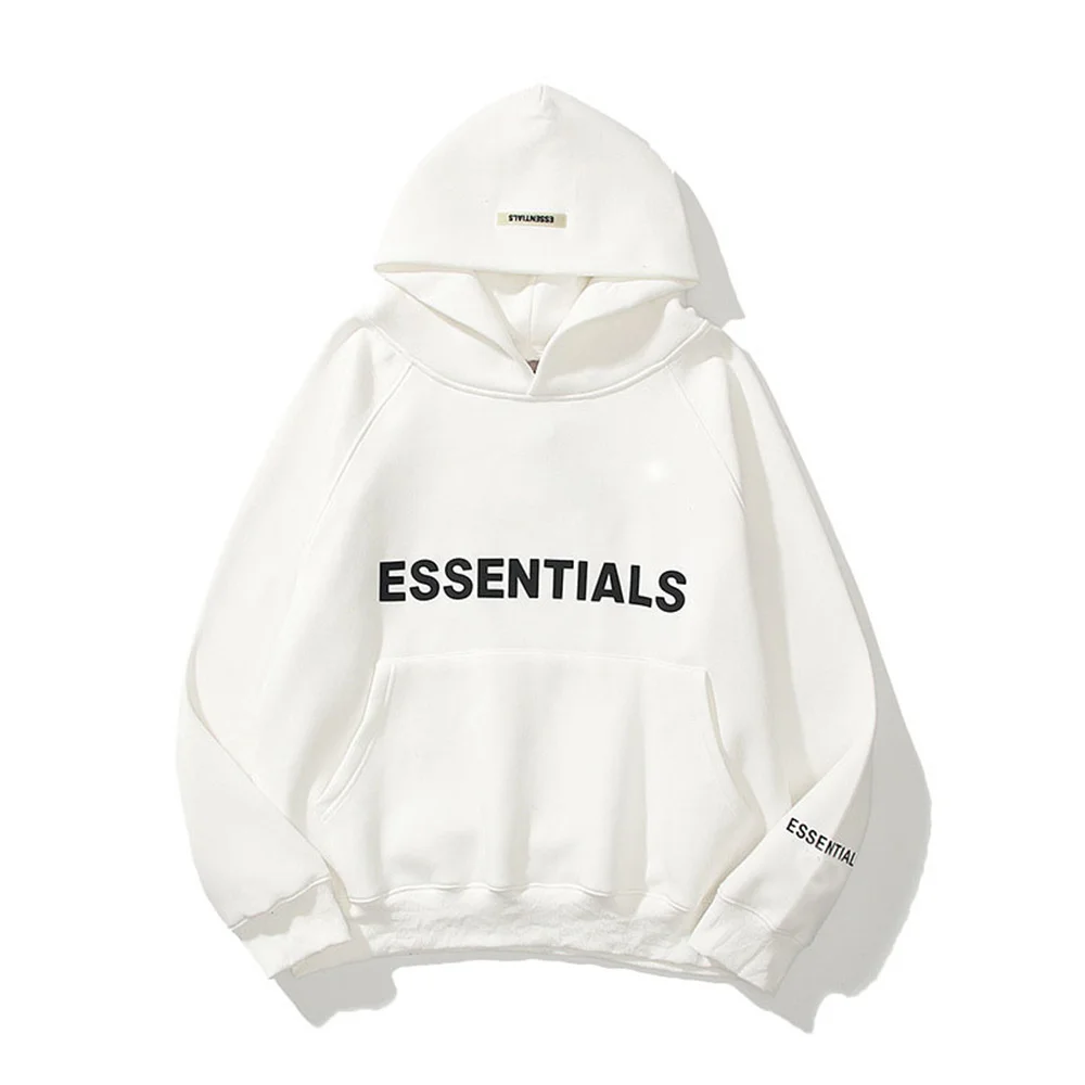 

Essentials - Hoodie with 3D rubber lettering logo, high-quality, hip-hop, loose fitting, unisex, oversized, fashion brand,hood