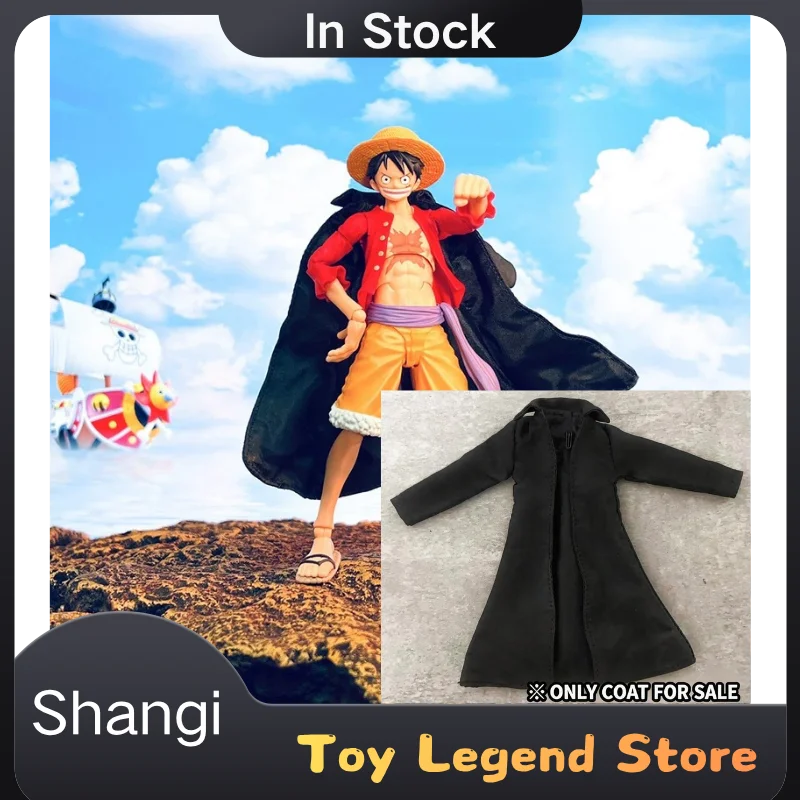 Фото В наличии: Тканевая черная накидка/плащ Шанги Монки Д. Луффи для SHF One Piece Four Emperors, черный наряд, аксессуар, подарок, игрушка №1