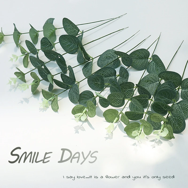 

10pcs/set Artificial Eucalyptus Leaves Hotel Table Decorations Artificial Fake Plants Home Decor Wedding Decorations Flowers