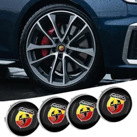car wheel center hub cap car logo badge accessories for abarth accessories 500 595 124 127 competizione carbono punto evo carbon