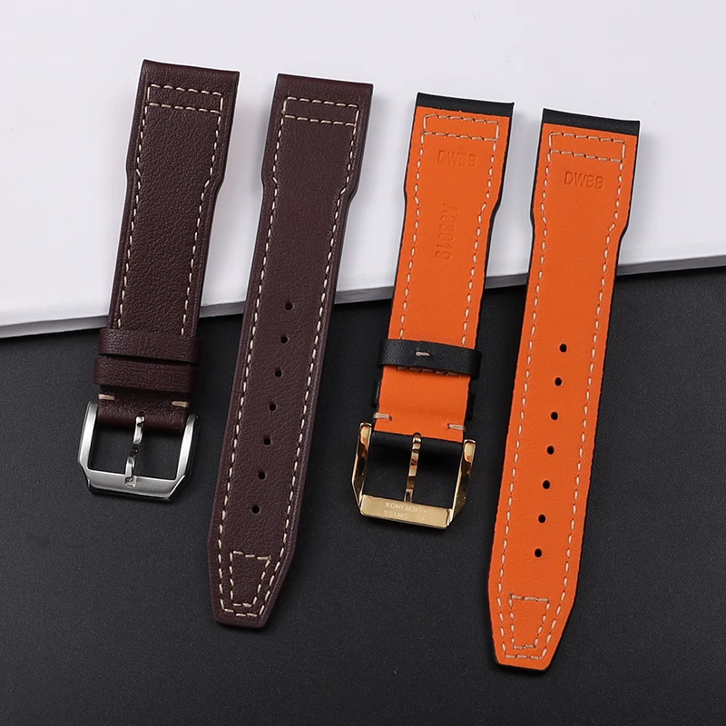 

For Iwc Pilots Little Prince Watch Iw327004/iw377714 Mark16/17/18 Portuguese Leather Strap 20 21mm Men Watchband Belt Bracelet