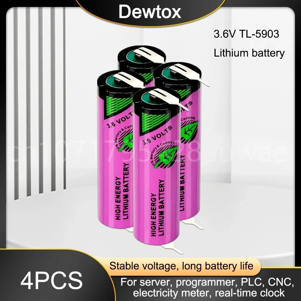 4 шт. встроенная литиевая батарея 14500 ER14505 AA 3 6 В 2400 мАч