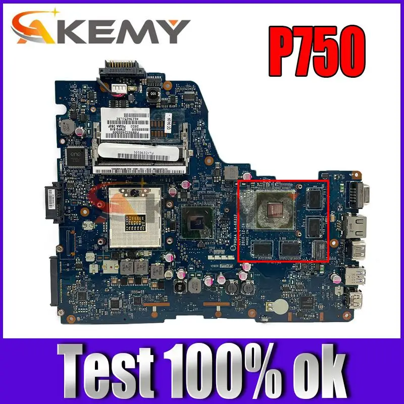 

for TOSHIBA Satellite P750 P755 P750-755 Laptop Mainboard Motherboard K000121690 PHQAA LA-6832P
