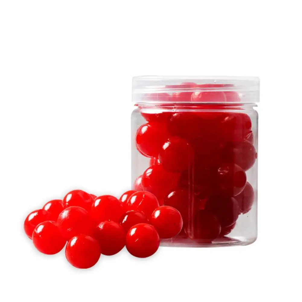 

1PCS Fishing Bait Corn Flavor Strawberry Flavor Elastic Soft Floating Ball Artificial Fake Carp Bait Fishing Accessories