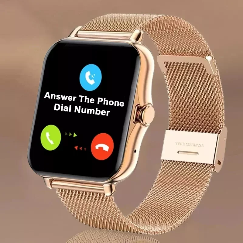 

Touch Screen Bluetooth Call Smart Watch Women Information Reminder Exercise Heart Rate Multi-function Ladies Smartwatch+Box