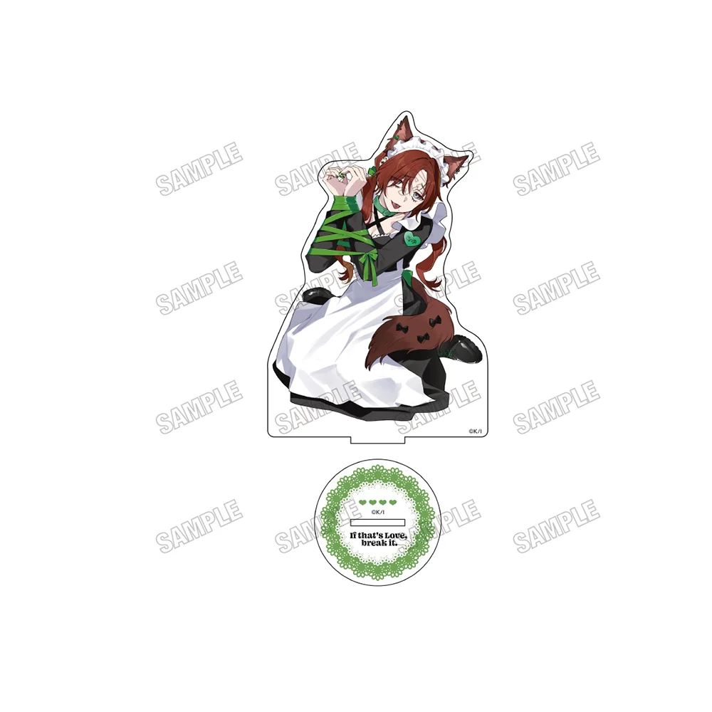 Фото Акриловая подставка-брелок 2026 New Anime Stand Kurami Desk Decor: Destroy Everything Love in Hell Sitting Pose VER 15CM, двусторонняя, 20 см №4