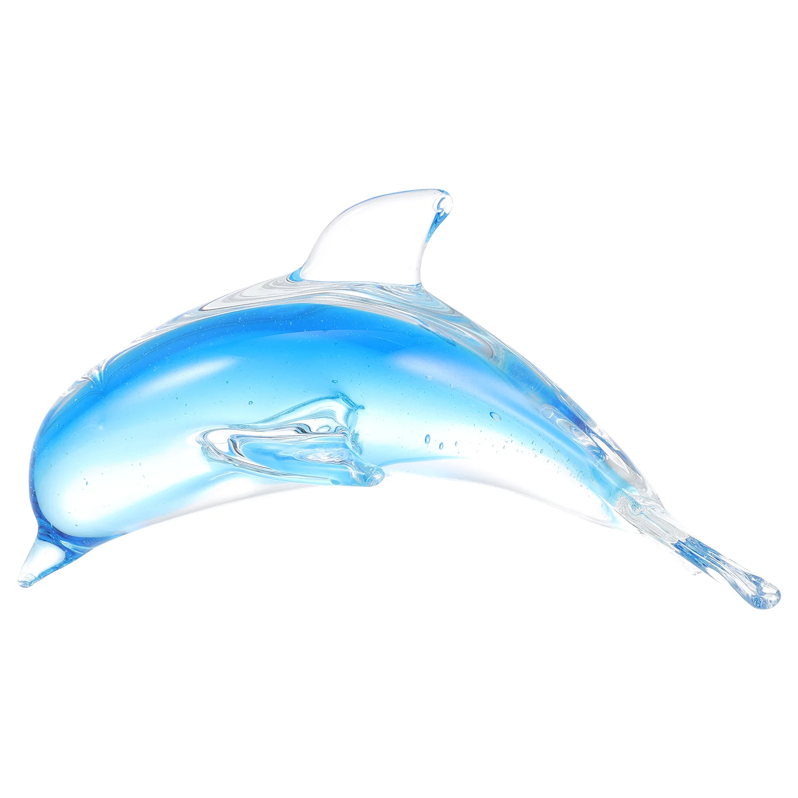 

Creative Small Dolphin Ornament Indoor Desktop Glass Dolphin Figurine Adorn