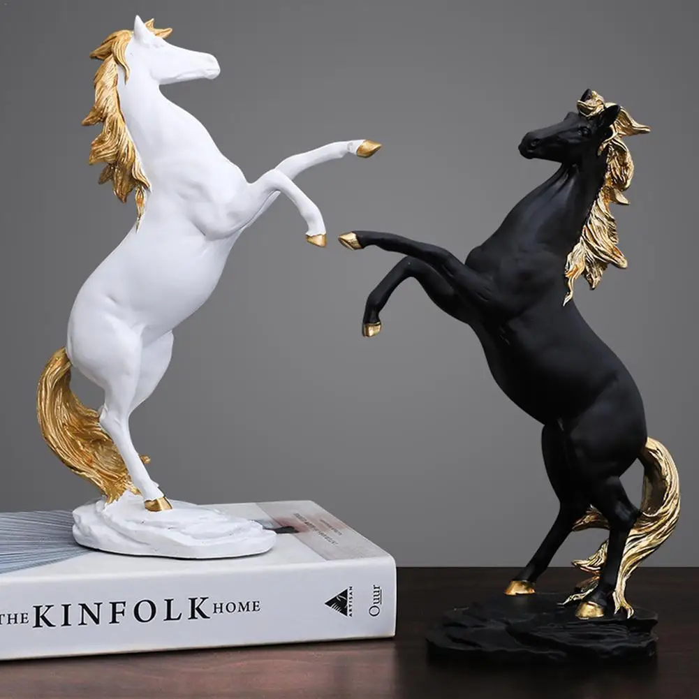 

Horse Standing Statue Art Figurine Decor Horses Figure Statues Sculpture Tabletop Decoration Ornaments Figurines Home Decoration