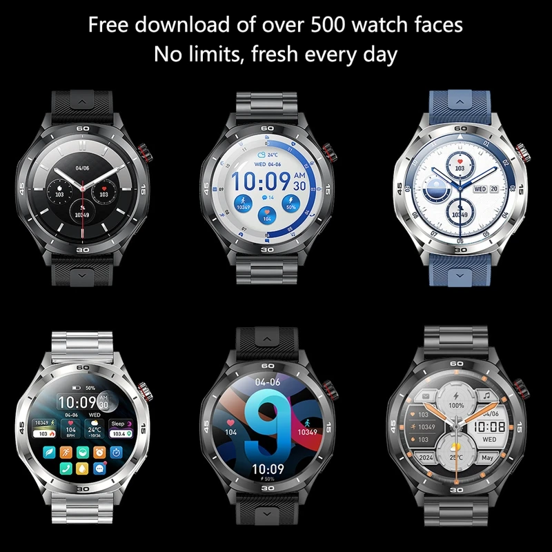 Фото Смарт-часы Lenovo Upgrade Watch с GPS, навигацией Google, NFC, HD-экраном, измерением пульса, функцией звонков, из титанового сплава, для подарка №4