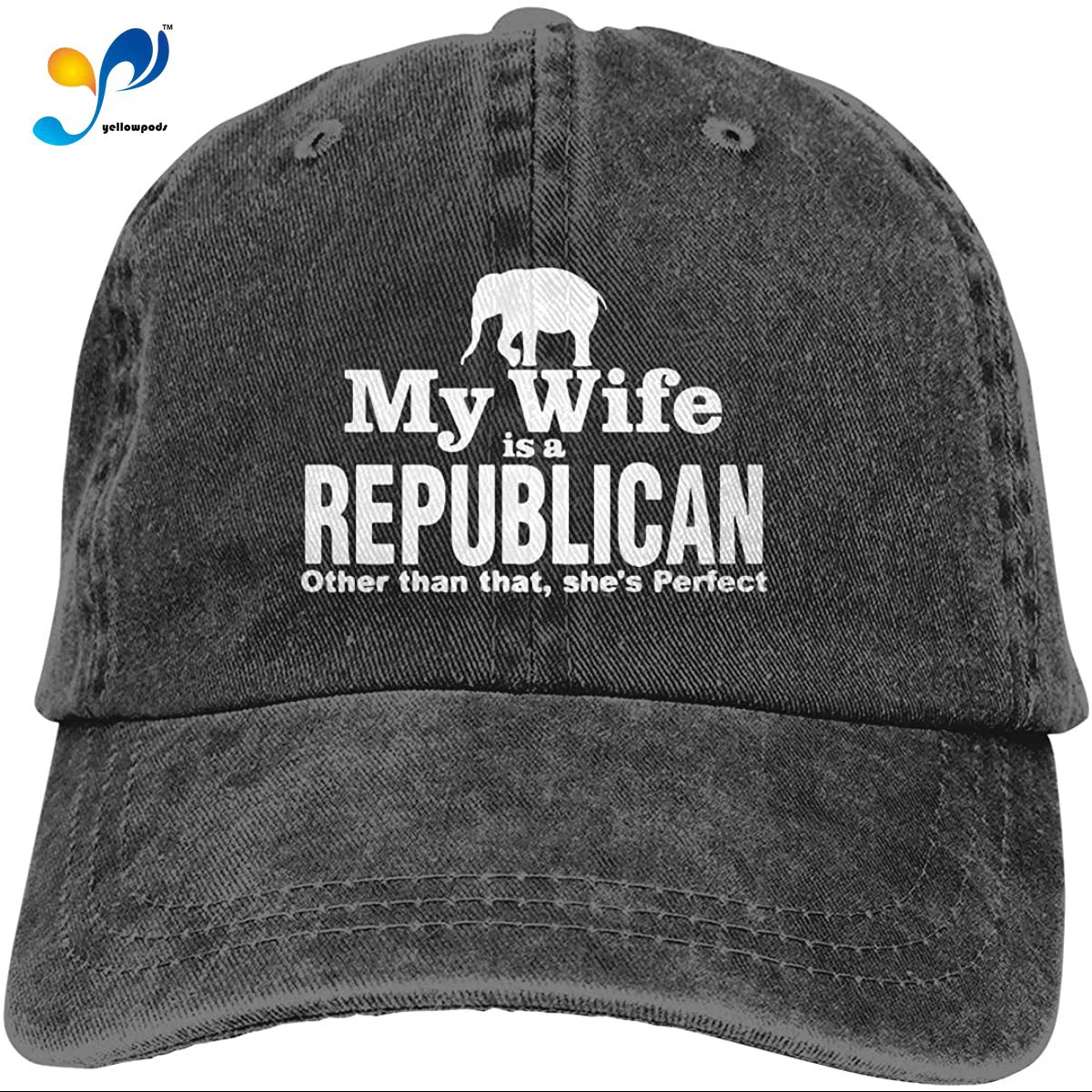 

Republican Right Wing Wife Political Couples Joke Washed Twill Baseball Caps Adjustable Hat Humor Irony Graphics Of Adult Gift