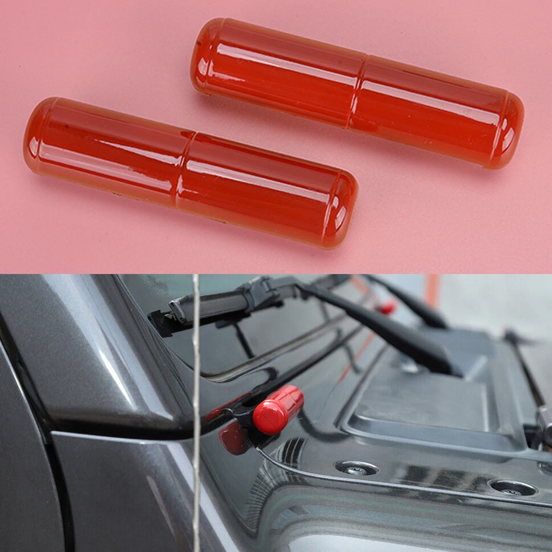 

1 пара, накладки на переднее ветровое стекло автомобиля Jeep Wrangler JL Gladiator JT 2018 2019 2020 2021 2022