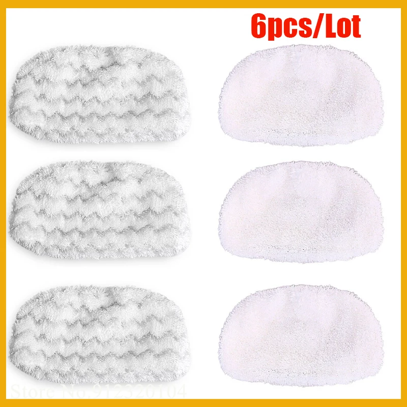 

6pcs Lot Parts Steam Mop Pad For Bissell Symphony 1252 1132 Series Hard Floor Vacuum Cleaning Cloth Cleaning Pads Replacements