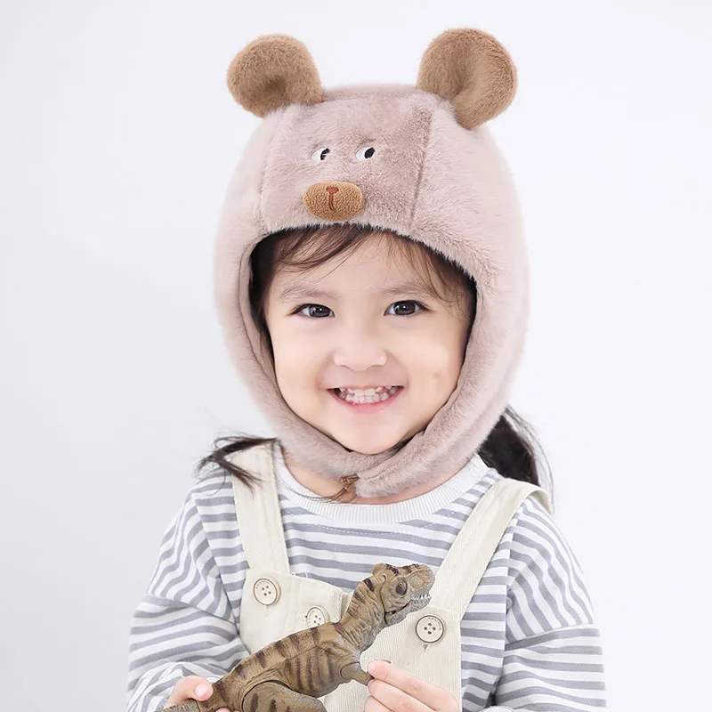 

Детский пуловер с 3D животными, перуанский пуловер, шапка, ветрозащитные теплые шапки для малышей, шерпа, Перу, защитные ушные манжеты, улична...