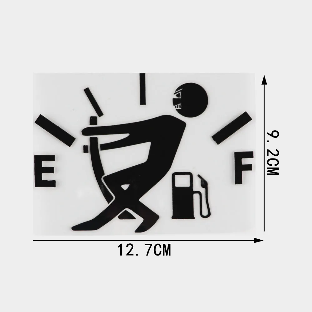 QYPF высокая потребление газа наклейка топливный датчик пустые наклейки забавные