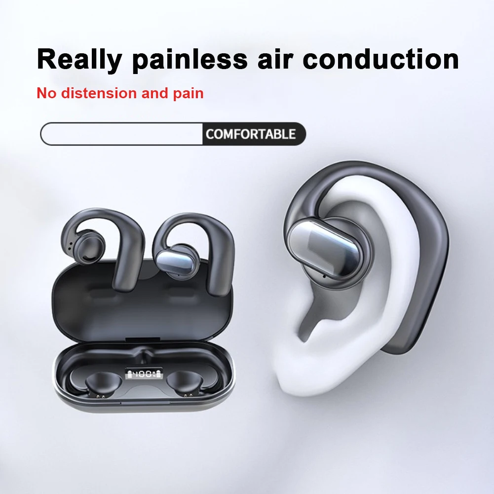 

New Bluetooth 5.3 Earphones Wireless Headphones Sport Waterproof Headset HiFi Stereo Noise Reduction With Mic Earbud