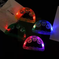 led tambourine clear light up sensory toy flashing tambourine musical instrument shaking toy for festivals birthday party m5p6