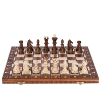 folding outdoor chess wooden hand made luxury set large table games for adults duel tournament chess set juego de mesa chess
