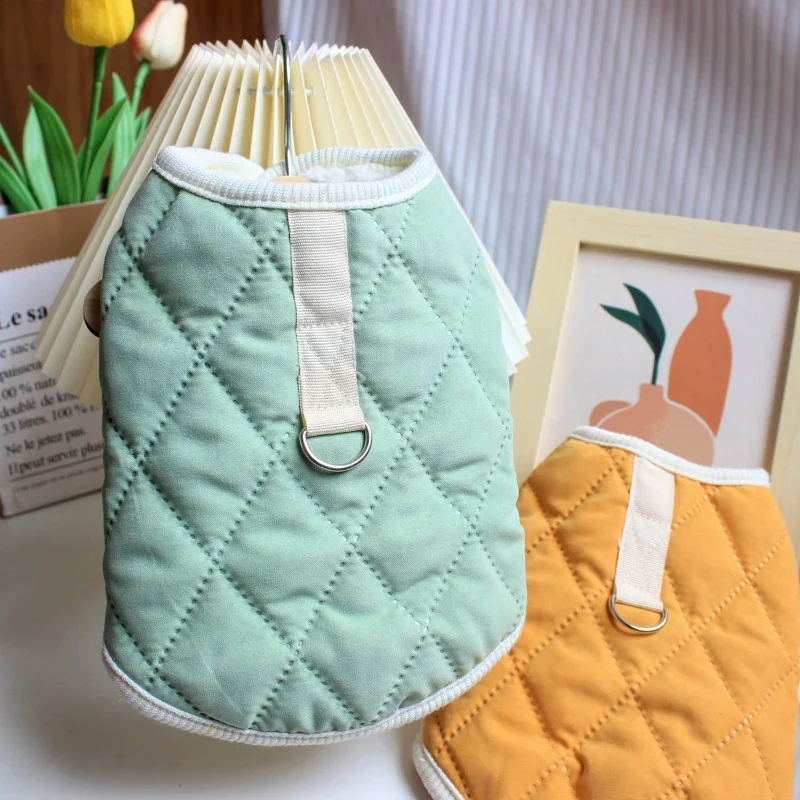 

Зимняя теплая мягкая куртка для маленьких собак и кошек