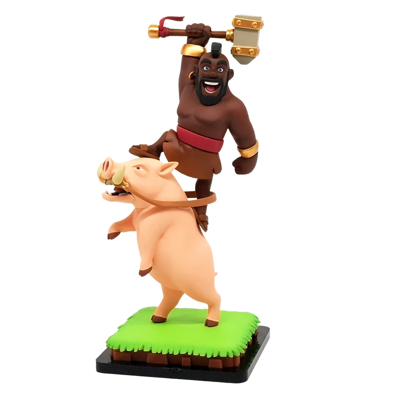 

15Cm Supercell Clash of Clans Clash Royale Game Action Figure Victory Posture Hog Rider Garage Kit Ornaments Model Toys Gift