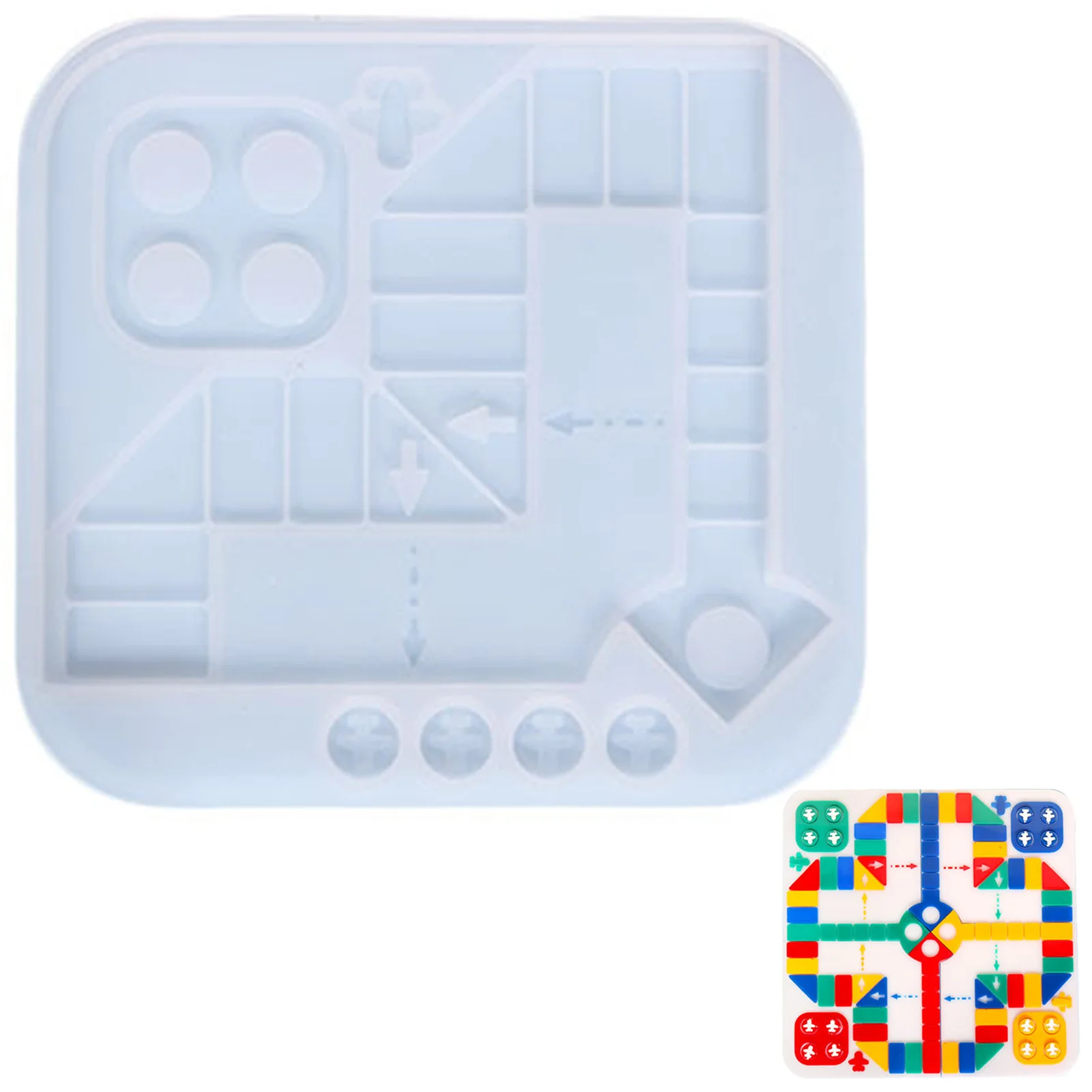 

Silicone Mold For Resin Flying Chess Shape Silicone Resin DIY Clay Epoxy Resin Molds For Chess Board Jewelry Making