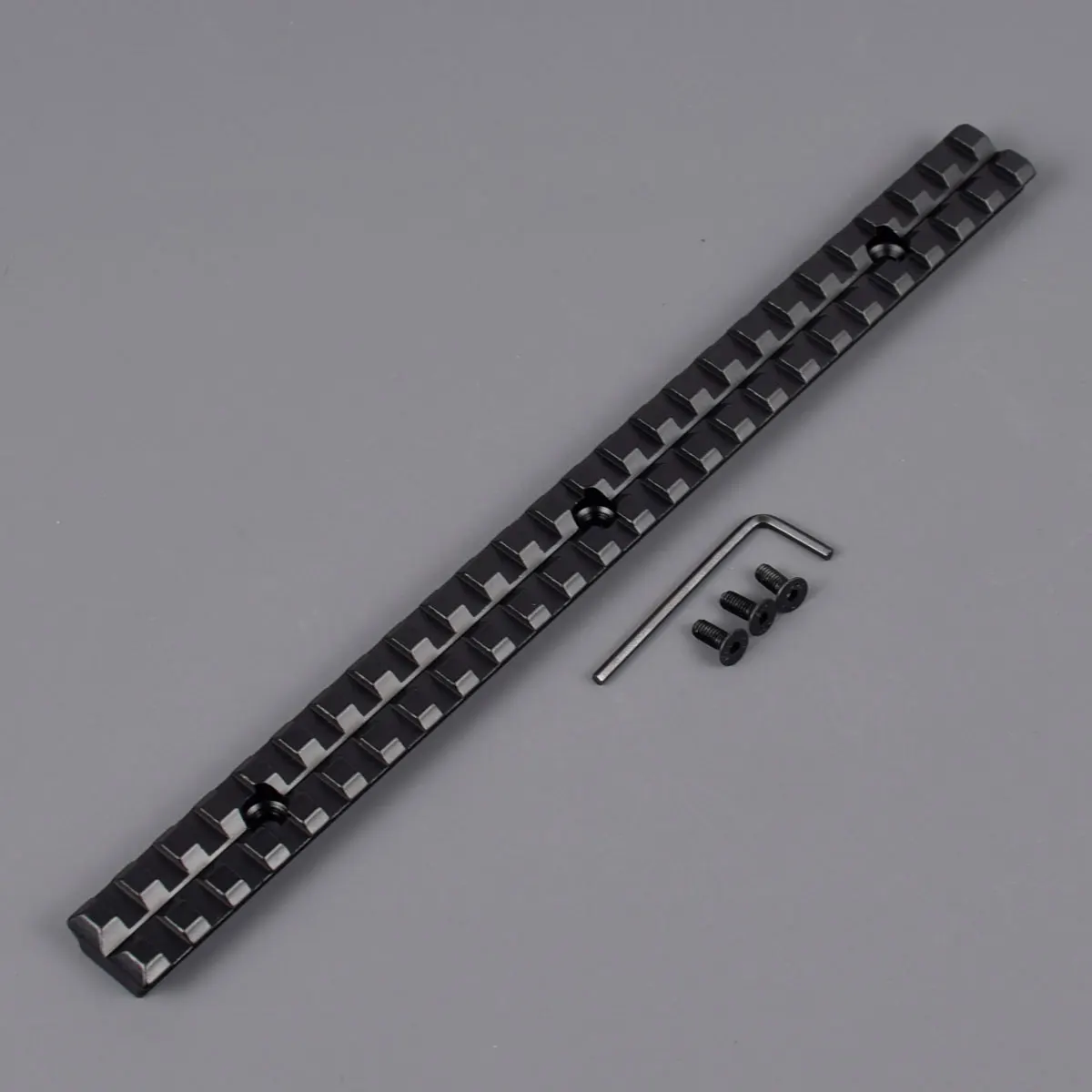 

Long 20mm Mount Picatinny Rail with 25 Slots and 257mm Length of Aluminum Alloy for Hunting Rifles Scope And Flashlight Mount