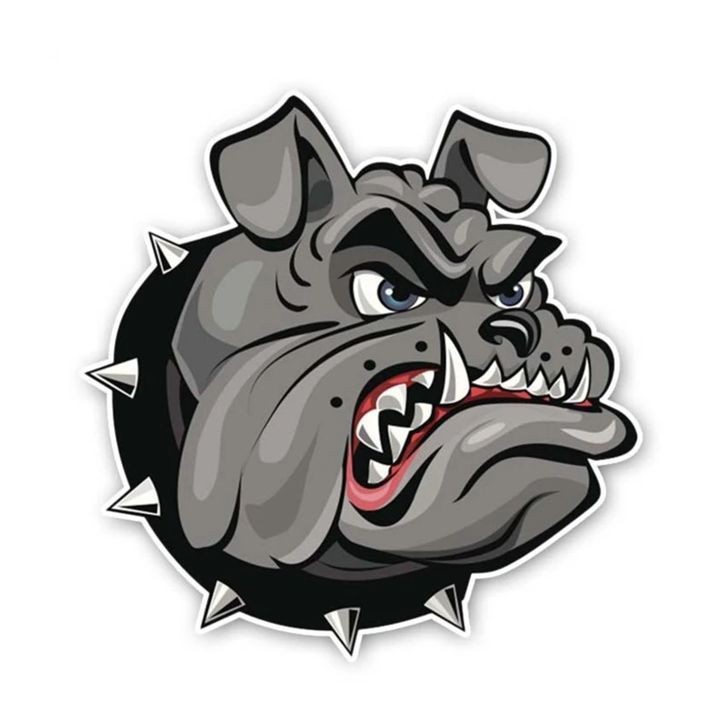 

10cm Personalized Fashion Decal Bulldog Car Sticker Waterproof and Sunscreen Auto Decors on Bumper Rear Window