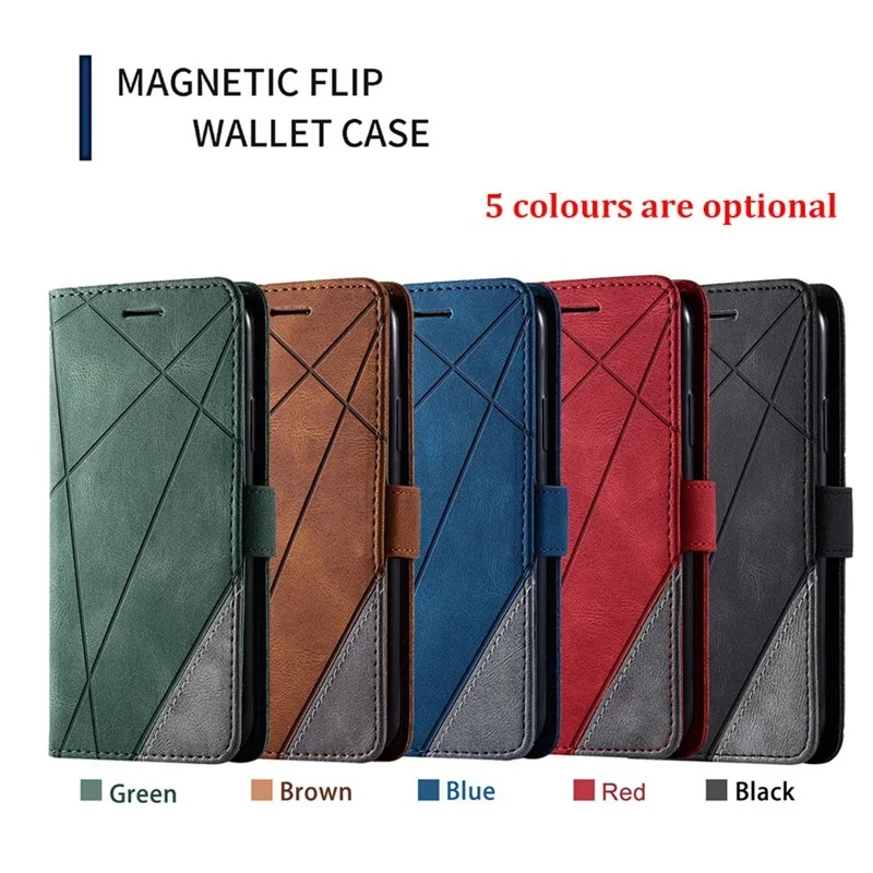 Кожаный чехол Skin Feel для Samsung Galaxy A16 A15 A14 A13 A12 A11 A10S A10 A06 A05S A05 A04E A03 F04 F54 F62 4G 5G Book Cover