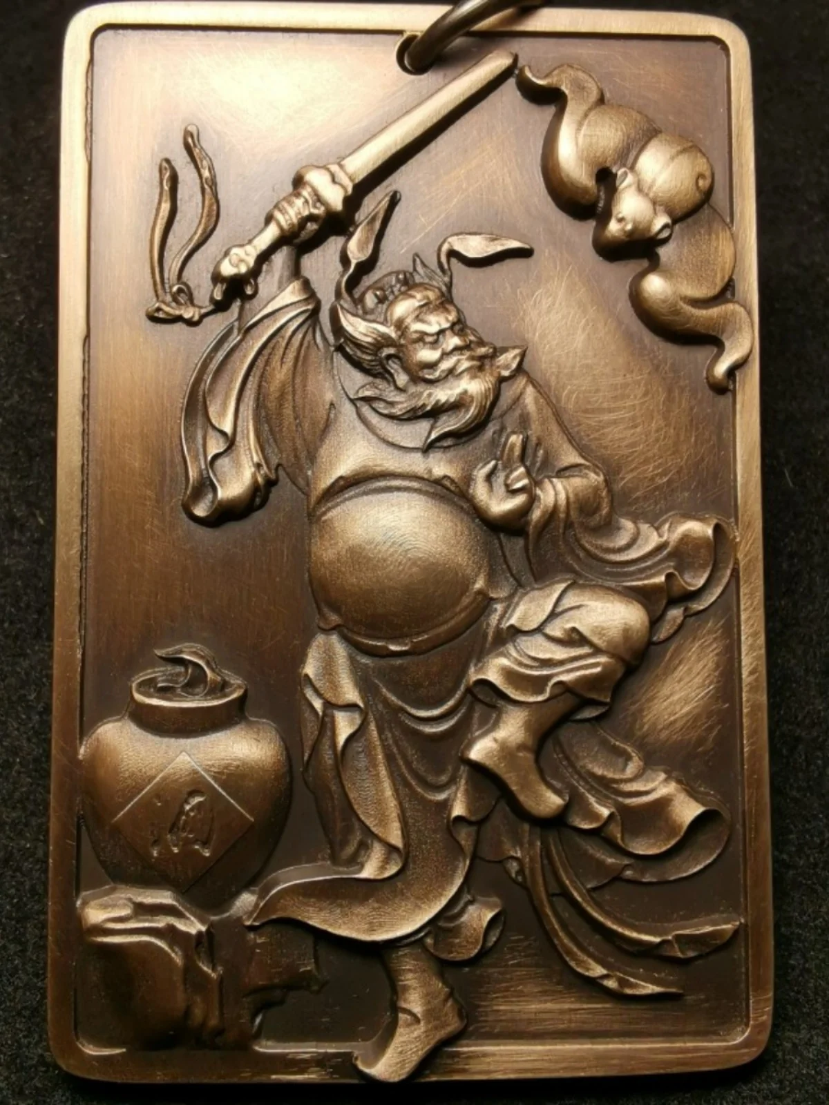 Sipei медный рельефный Taoist благоприятный фотоэлемент раньши подвесная тарелка Nafu