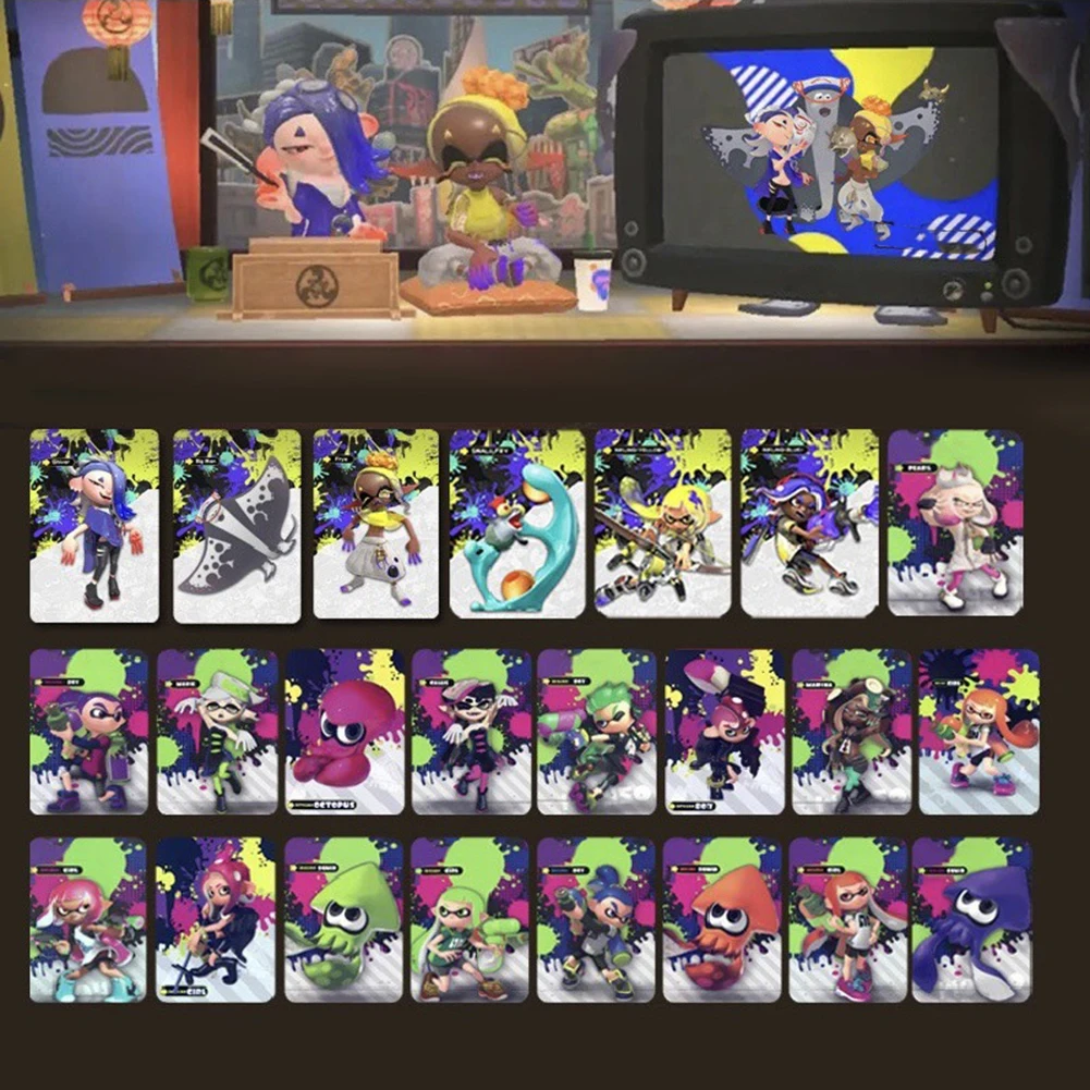 3 Упаковки Меток Amiibo NFC Для Nintendo Switch Splatoon Series Octoling Octopus 2 И Совместимые Игровые