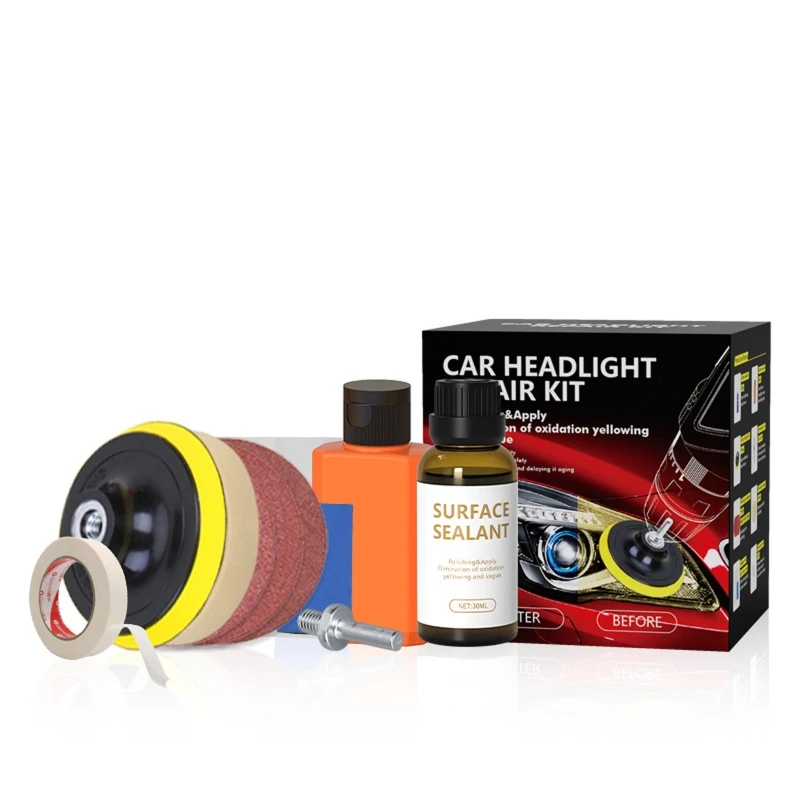 

Car Headlight Repair Fluid Renovation Lamp Polishing Fluid Scratch Yellowing Rusting Blurring Light Lens Cleaning Tools