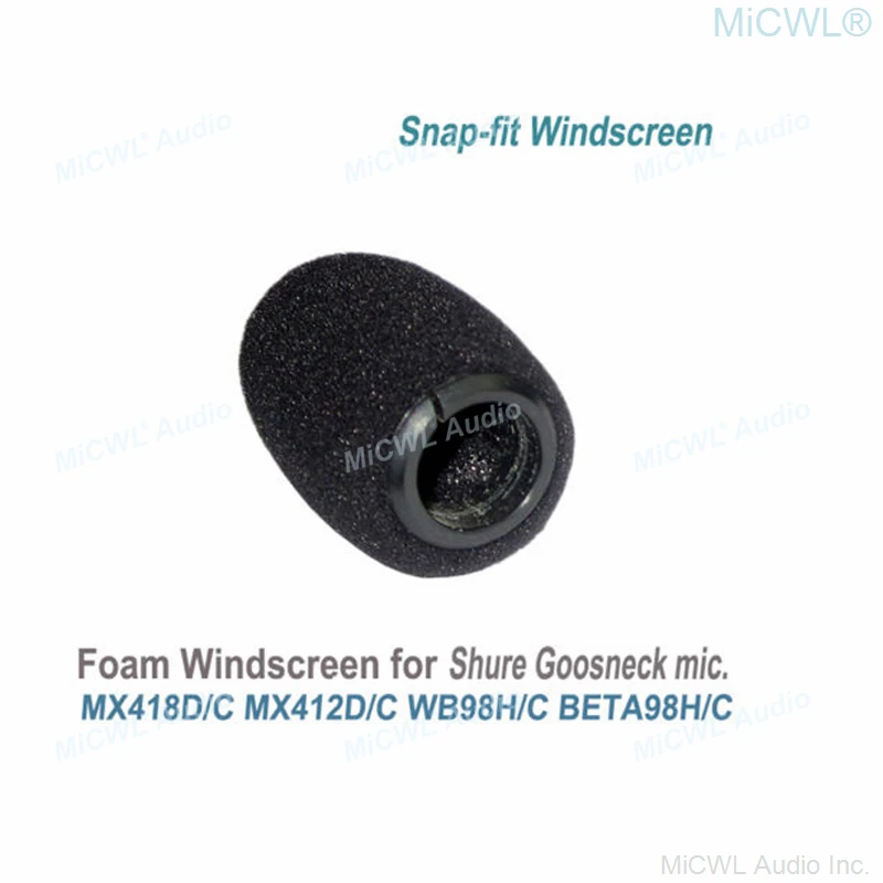 Фото Губка для ветрового стекла Shure Beta98H/C MX412 418, 3 шт./лот №4