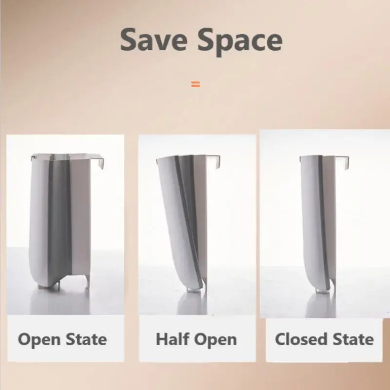 Складной мусорный бак для кухни подвесной дверь шкафа настенное ведро мусора