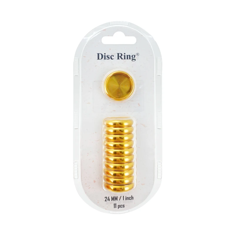 11pcs 32mm Aluminum Metal Ring Binder Planner Disc Binding Rings Notebook Binder Ring Office Accessories Loose Leaf Binder Chest