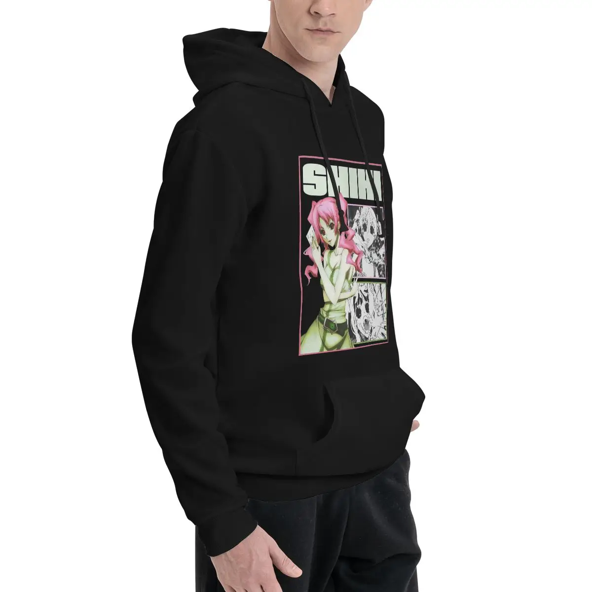 SHIKI Толстовки с капюшоном в стиле аниме Oversized Hoodie Anime Things Мужская верхняя рубашка